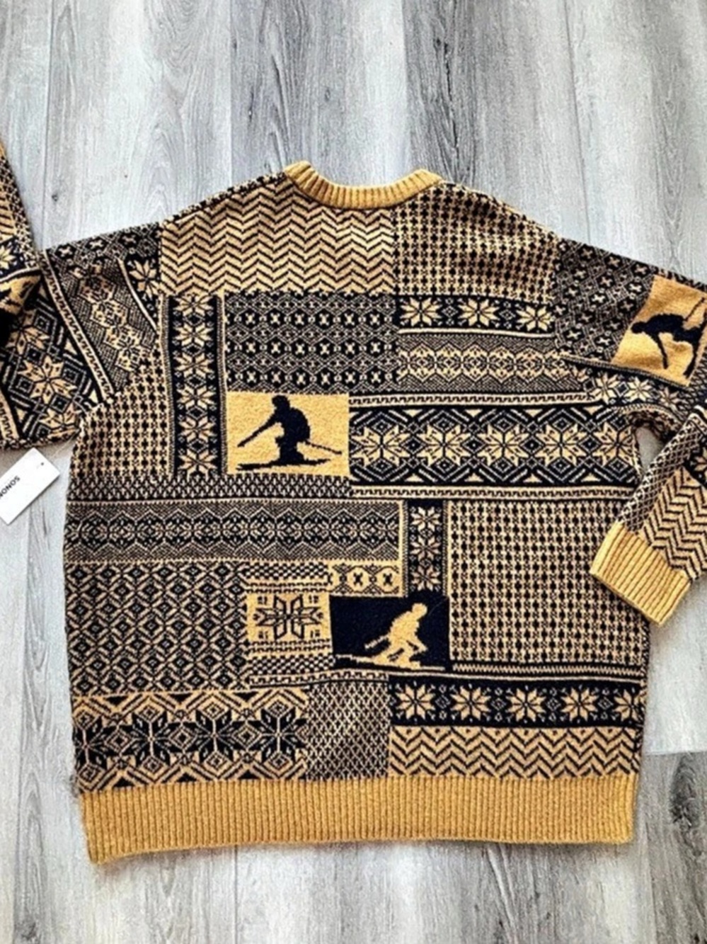 Sonoma Men's Wool blend Skier snowflake Sweater  Size XXL New with tag - Picture 8 of 8